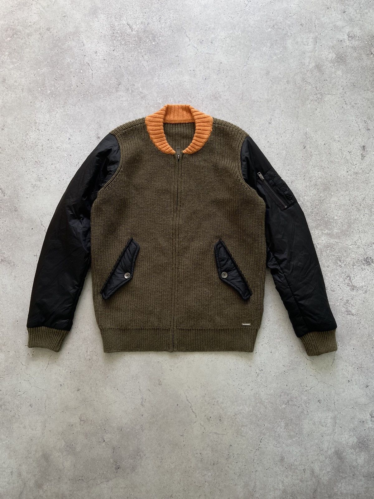 DIESEL KNIT BOMBER JACKET