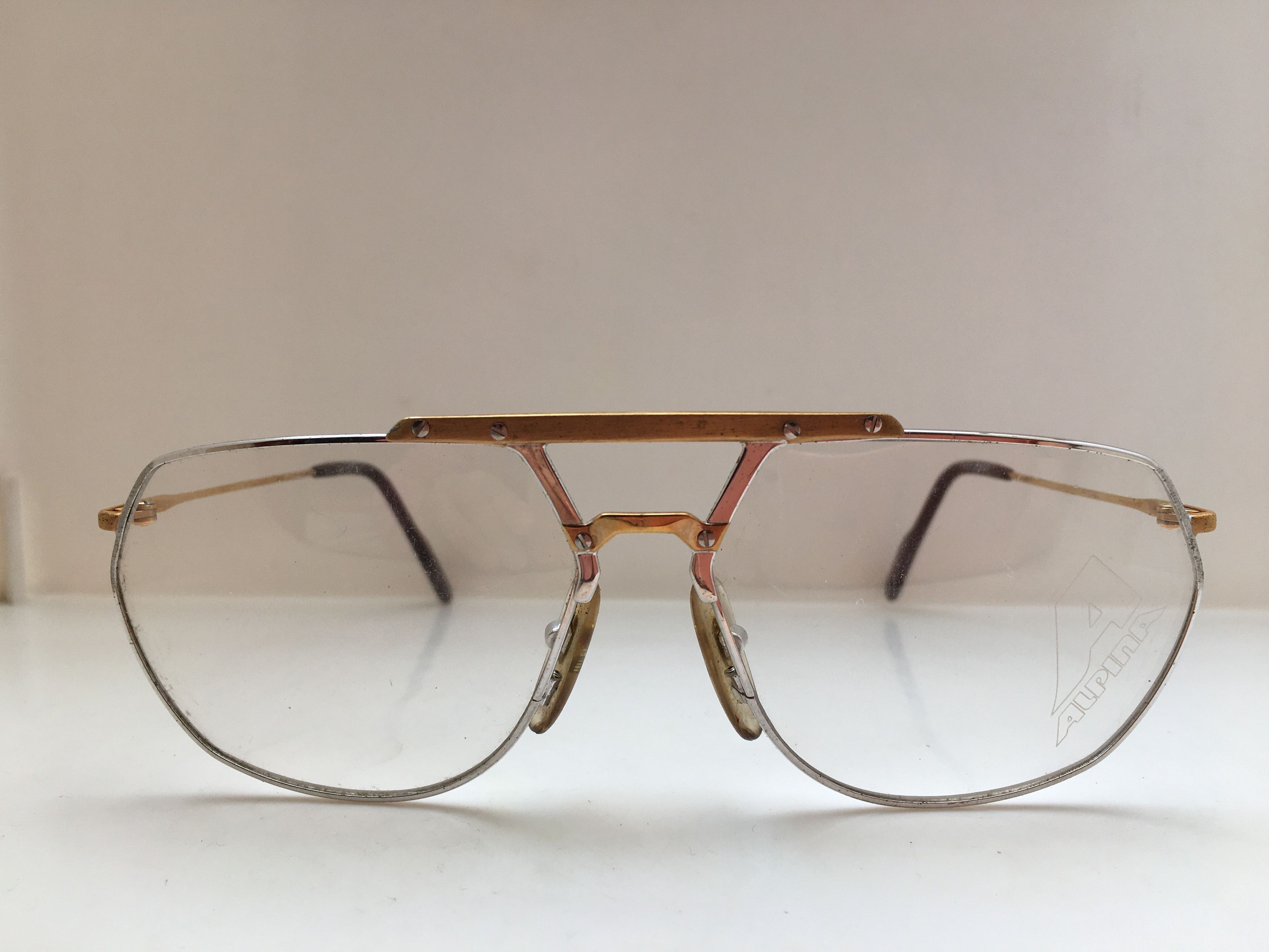 Vintage Vintage Alpina FM52 Aviator Eyeglasses Frame W.Germany Size ONE SIZE - 1 Thumbnail