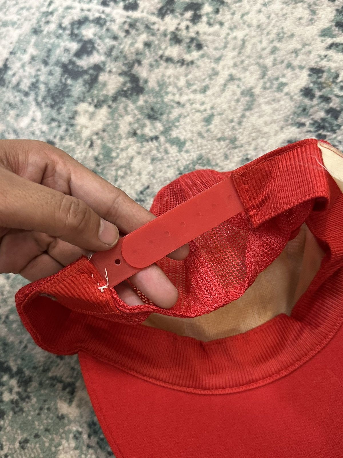 Ferrari Vintage 1990 Ferrari Logo Red Trucker Hats Size ONE SIZE - 13 Thumbnail
