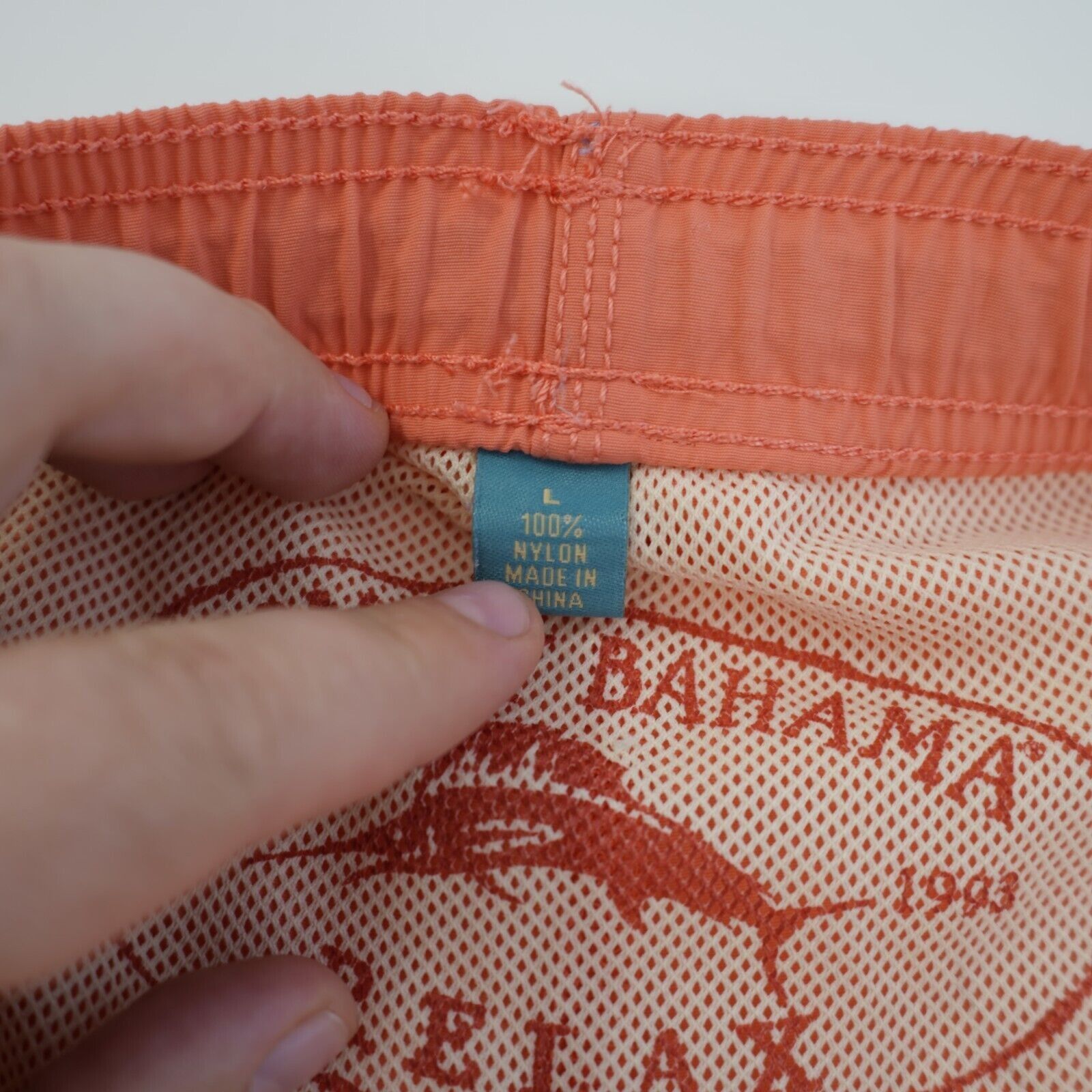 Tommy Bahama Tommy Bahama Relax Peach Pink Lined Swim Trunks Large 38/4.5 Size US 38 / EU 54 - 7 Thumbnail