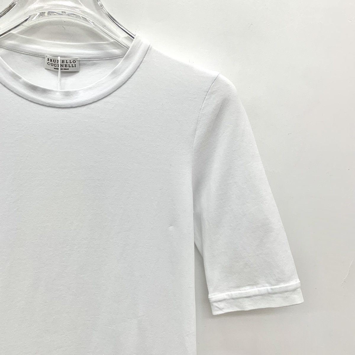 Brunello Cucinelli Brunello Cucinelli White Cotton Short Sleeve T-Shirt K26WX Size XXS / US 00 / IT 34 - 3 Thumbnail