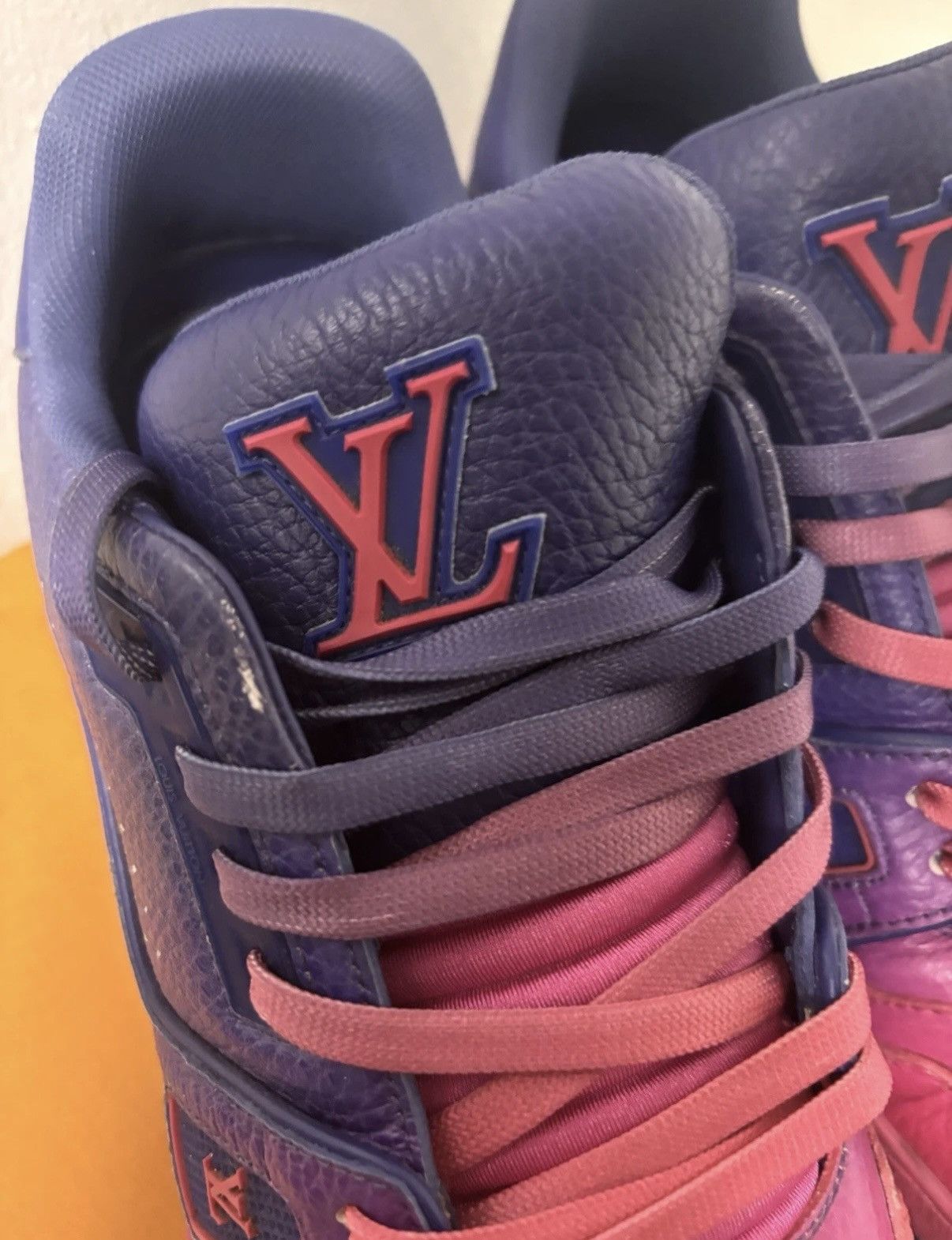 Louis Vuitton Louis Vuitton Purple Pink Monogram Trainers Size 6LV/8US Size US 8 / EU 41 - 9 Thumbnail
