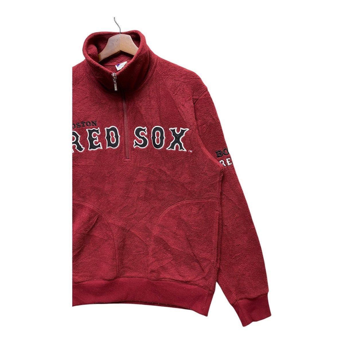 MLB MLB X Uniqlo Red Sox Baseball Fleece Quarter Zip Size L Size US L / EU 52-54 / 3 - 4 Thumbnail