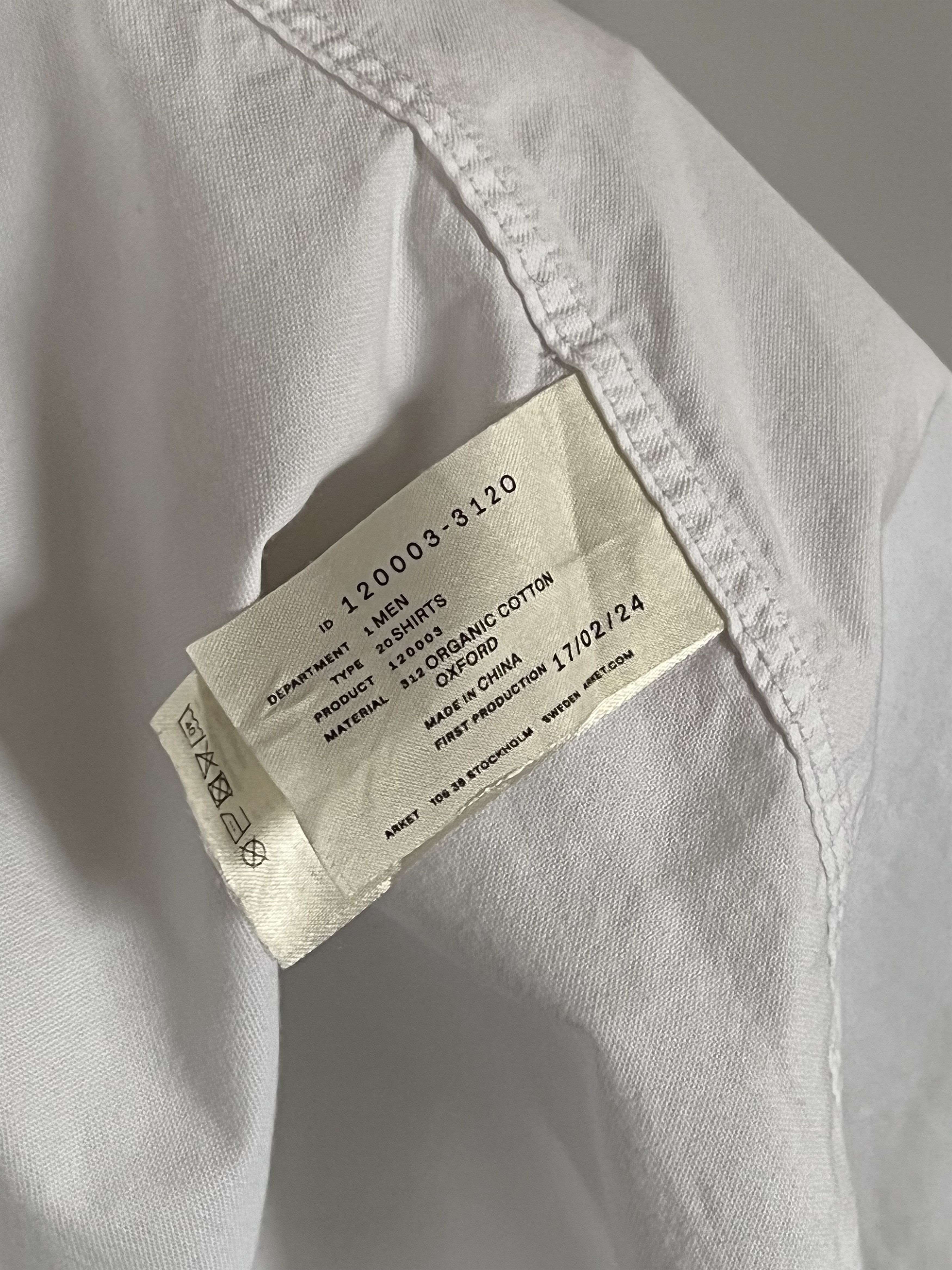 Arket Arket Button Up Shirt Long Sleeve White Men's Size M Size US M / EU 48-50 / 2 - 7 Thumbnail