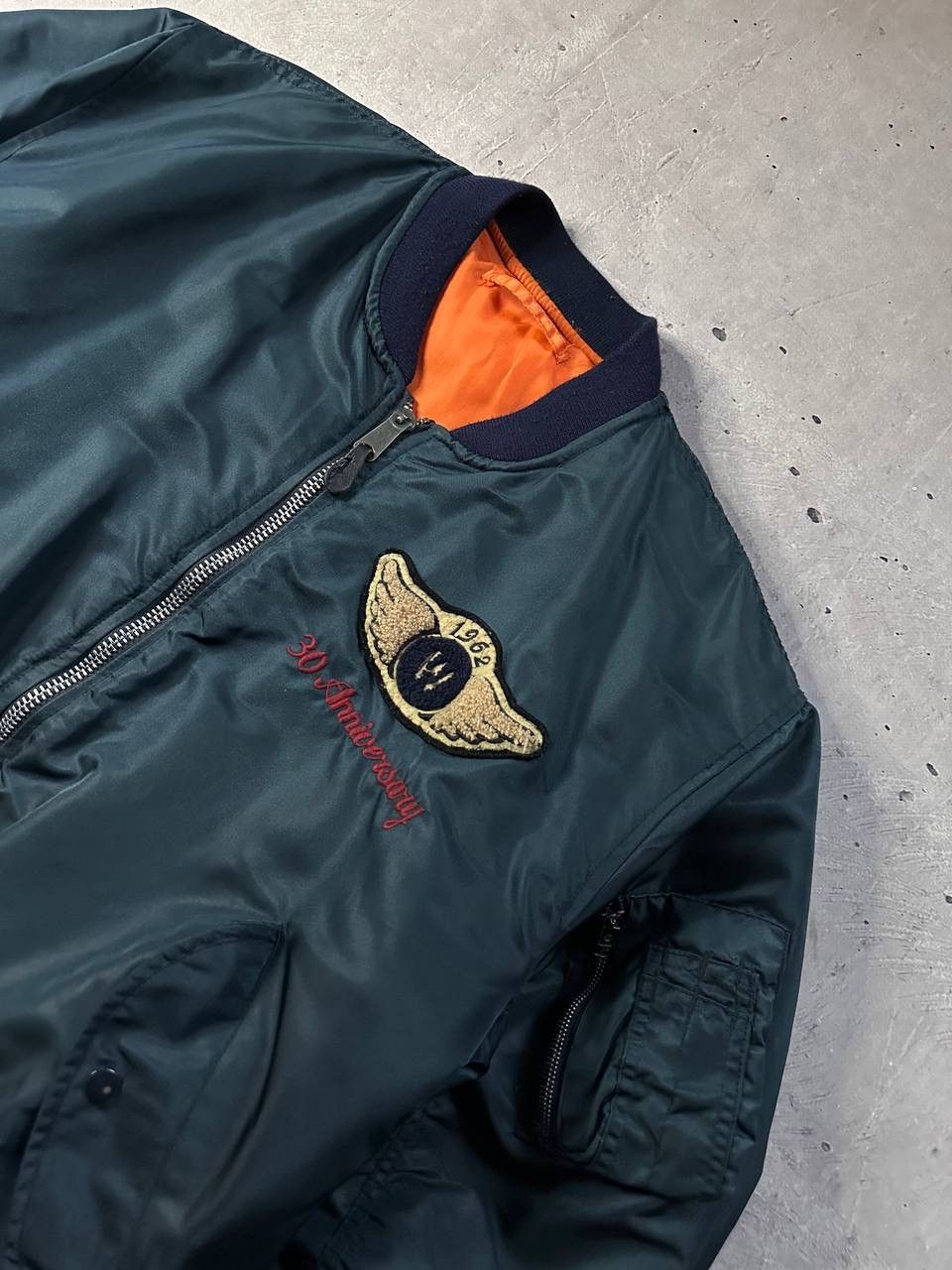 Other Vintage Wilker Industries MA-1 Bomber Jacket USA Patch Y2K Size US XL / EU 56 / 4 - 7 Thumbnail
