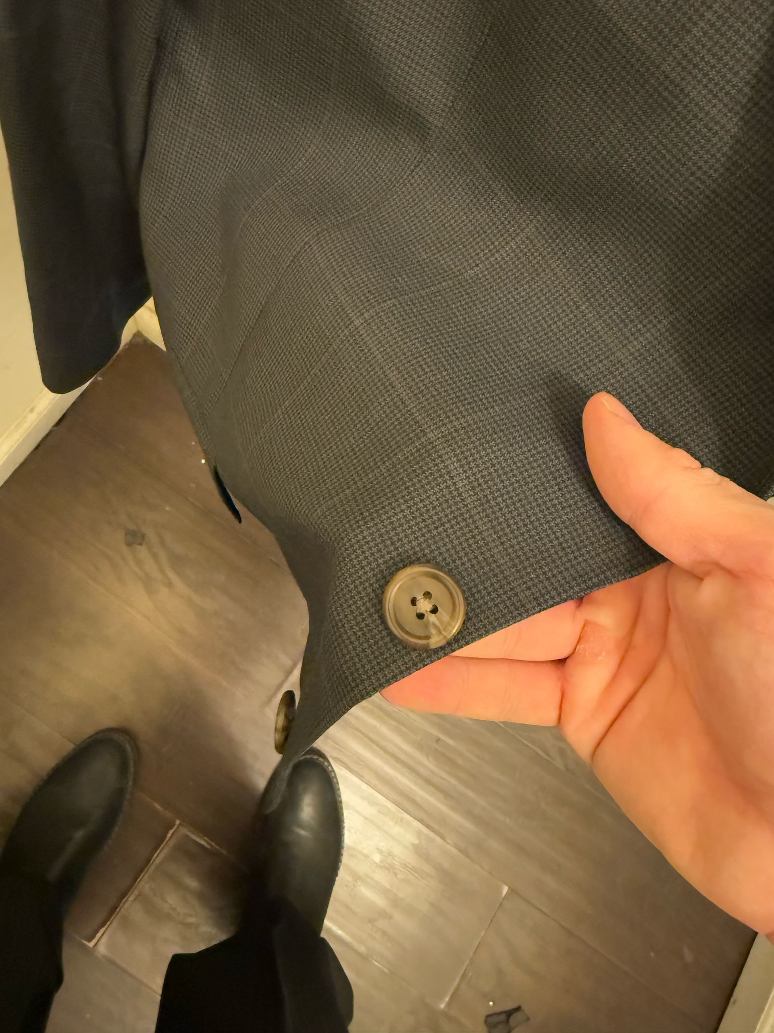 Ralph Lauren Ralph Lauren Wool Blazer – Gray Check Pattern – 100% Wool Size 40R - 2 Thumbnail