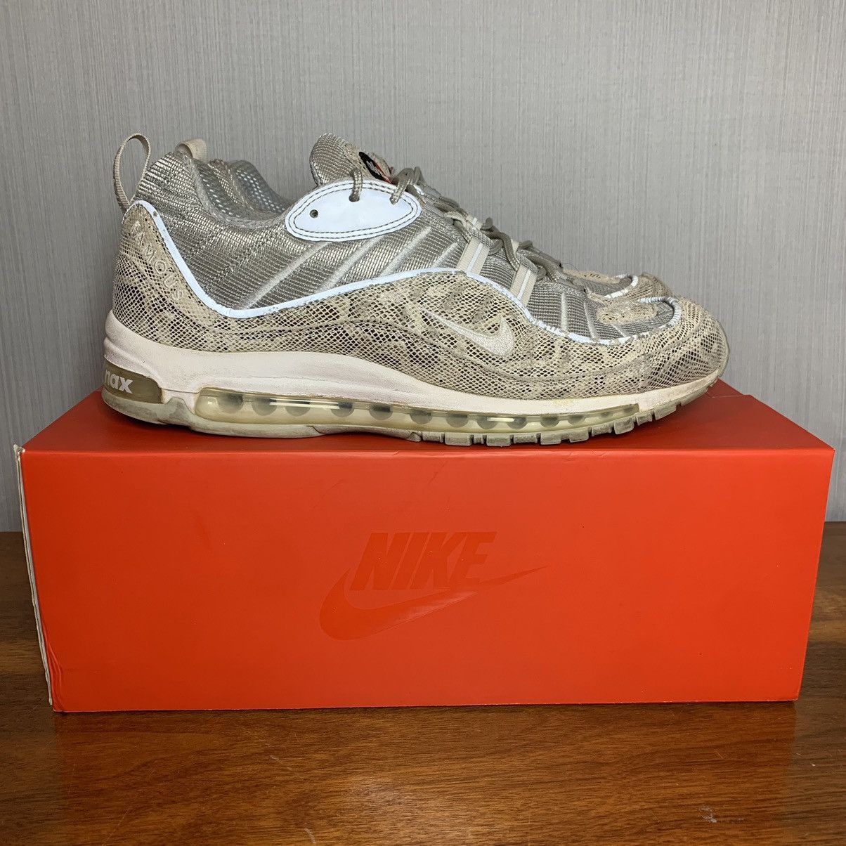 Nike × Supreme Supreme Nike Air Max 98 Snakeskin Size US 11.5 / EU 44-45 - 6 Thumbnail