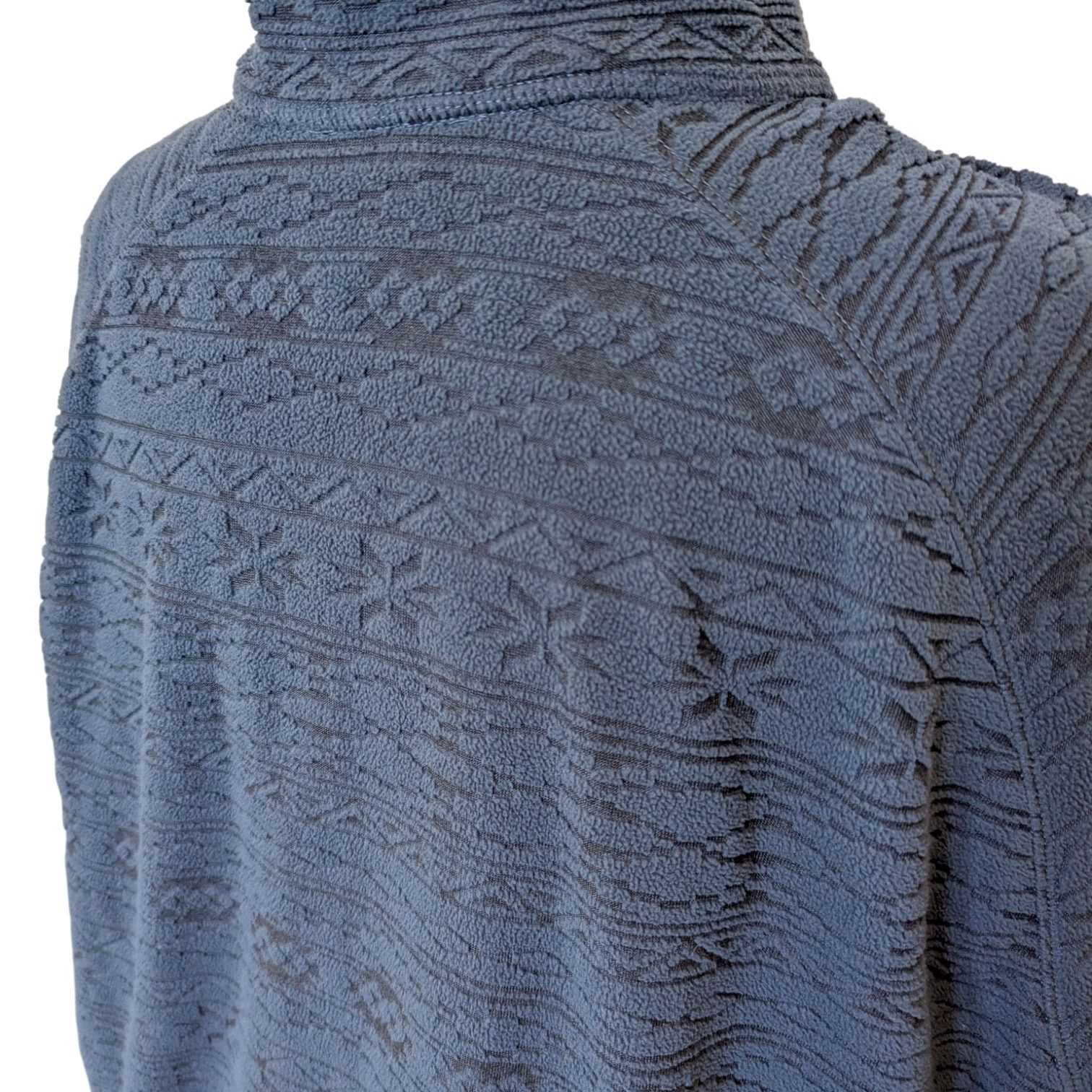 Eddie Bauer Eddie Bauer Women's Geometric Blue Quest Fleece Pullover 2XL Size XL / US 12-14 / IT 48-50 - 6 Thumbnail