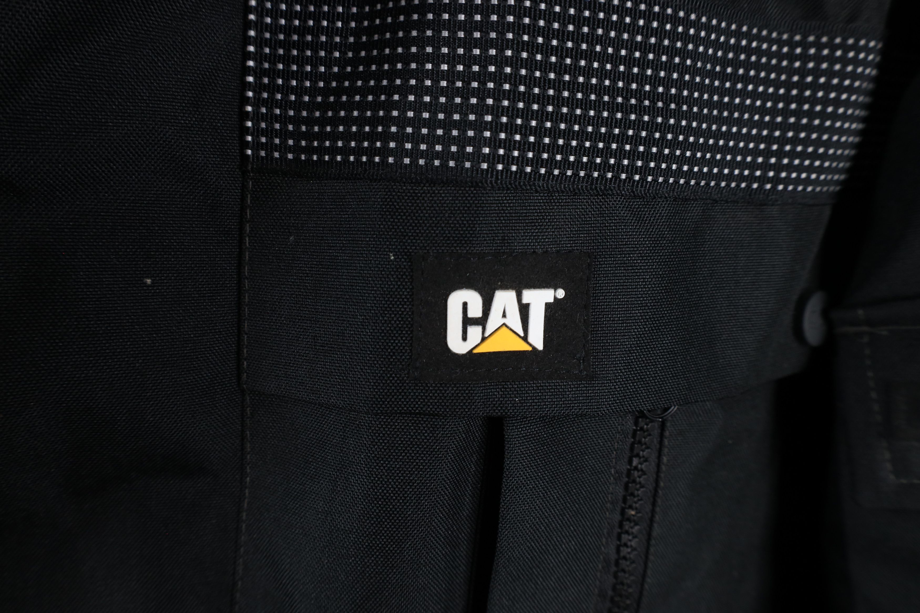 Caterpillar × Vintage Vintage Caterpillar Quilted Hooded Heavy Duty Jacket Black Size US XXL / EU 58 / 5 - 4 Thumbnail