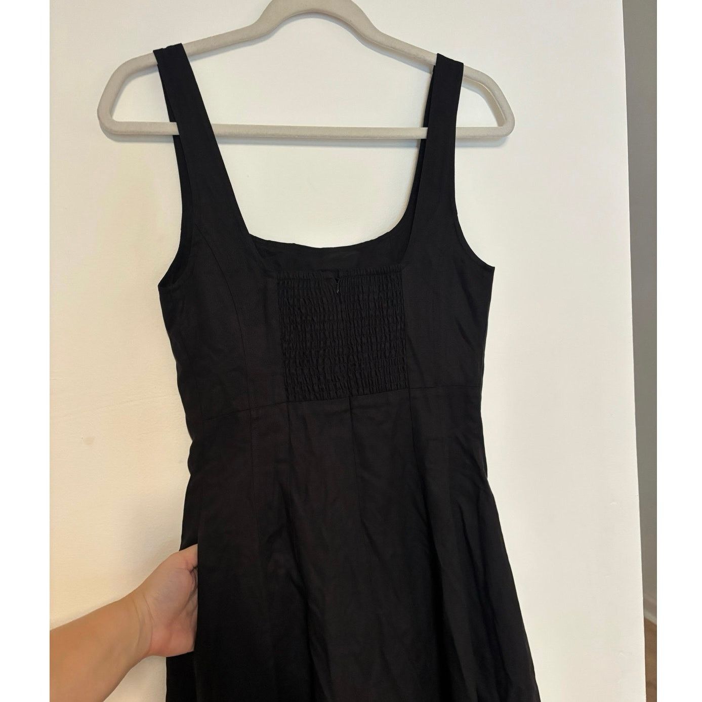 Madewell NWT Madewell Seamed Squareneck Midi Dress In Black Size 2 Size XS / US 0-2 / IT 36-38 - 7 Thumbnail