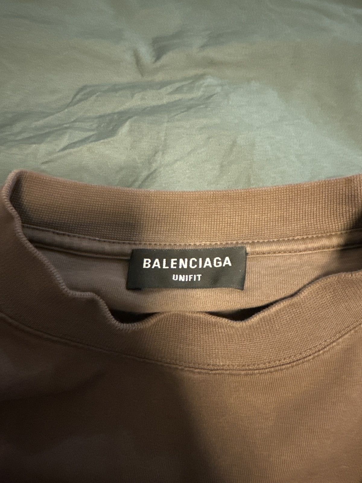 Hotsell Balenciaga brown authentic jersey apparel tee size Medium