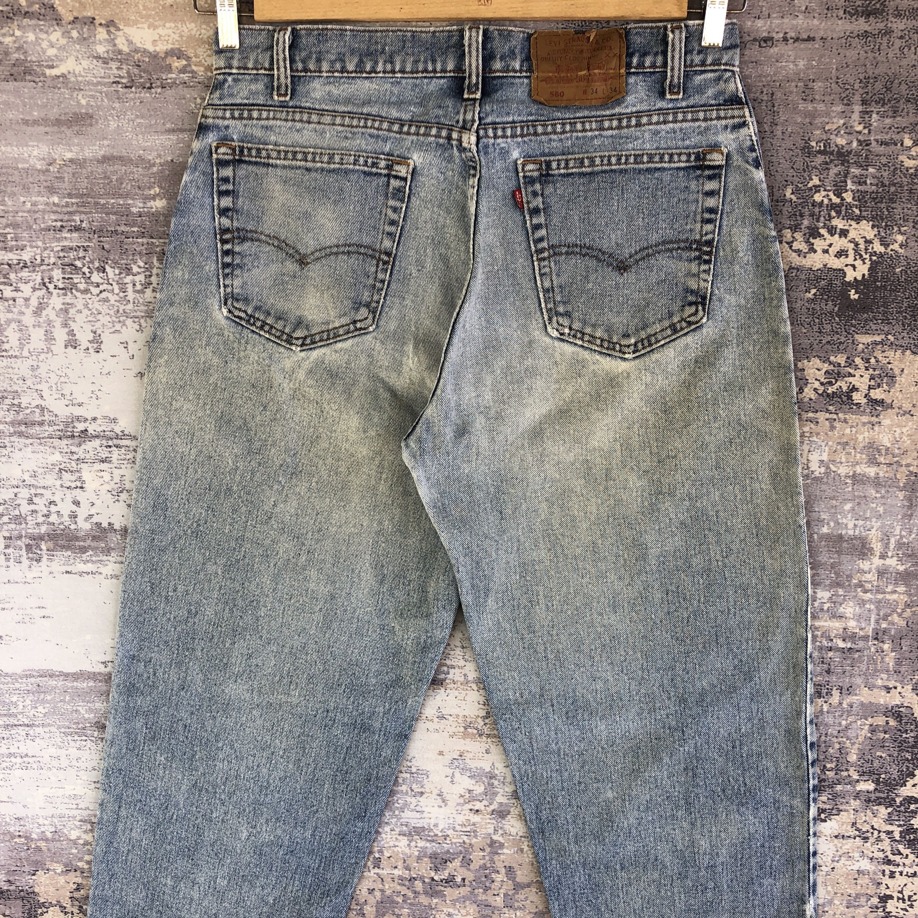 Levi's Vintage Levis 560 Faded Dirty Jeans Levi's Distressed Denim Size US 32 / EU 48 - 4 Thumbnail
