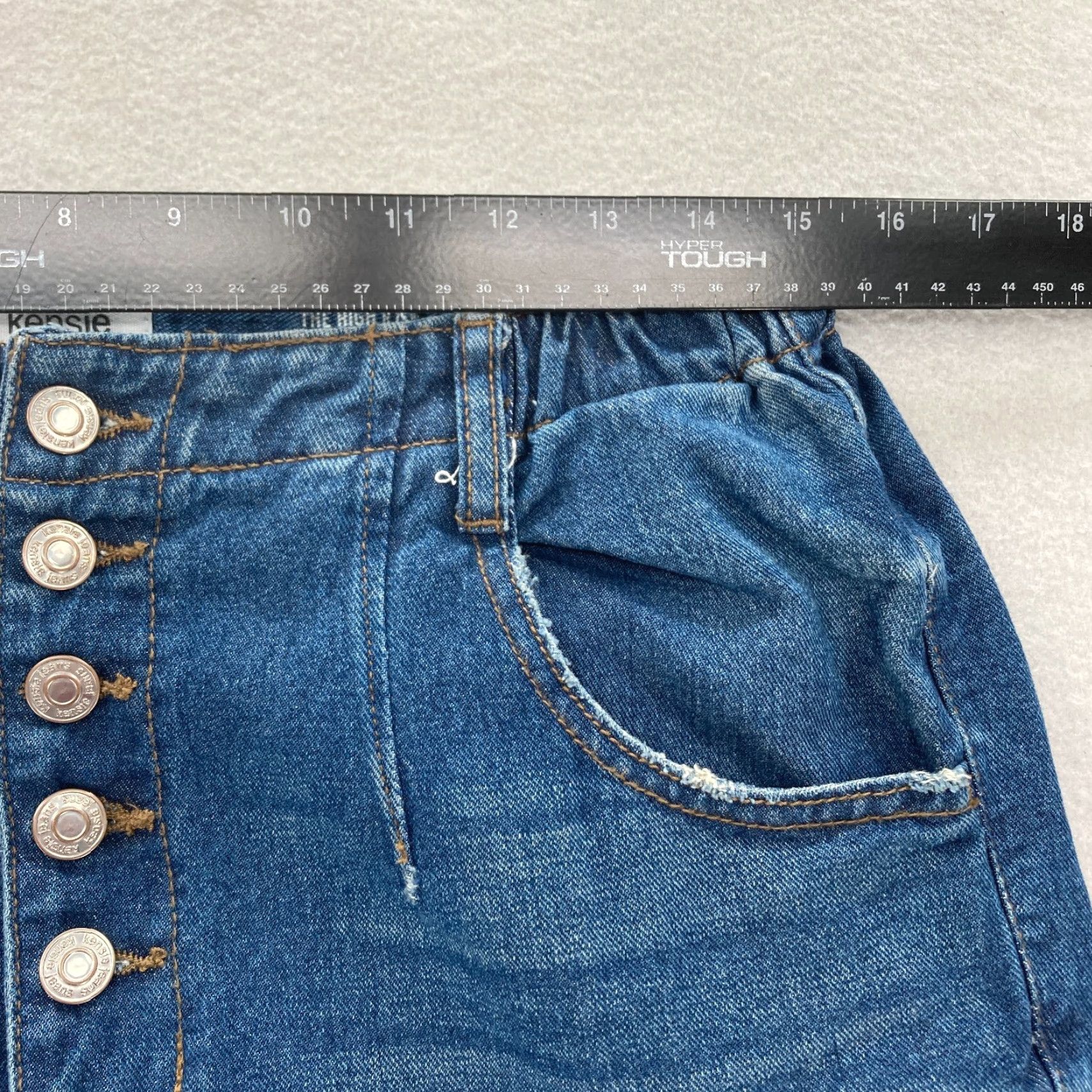 Vintage Kensie Jeans Barrel High Rise Women's 10/30 Blue Denim Button Fly Denim Jeans 90s Retro Luxe Luxe Vintage Size 32" / US 10 / IT 46 - 6 Thumbnail