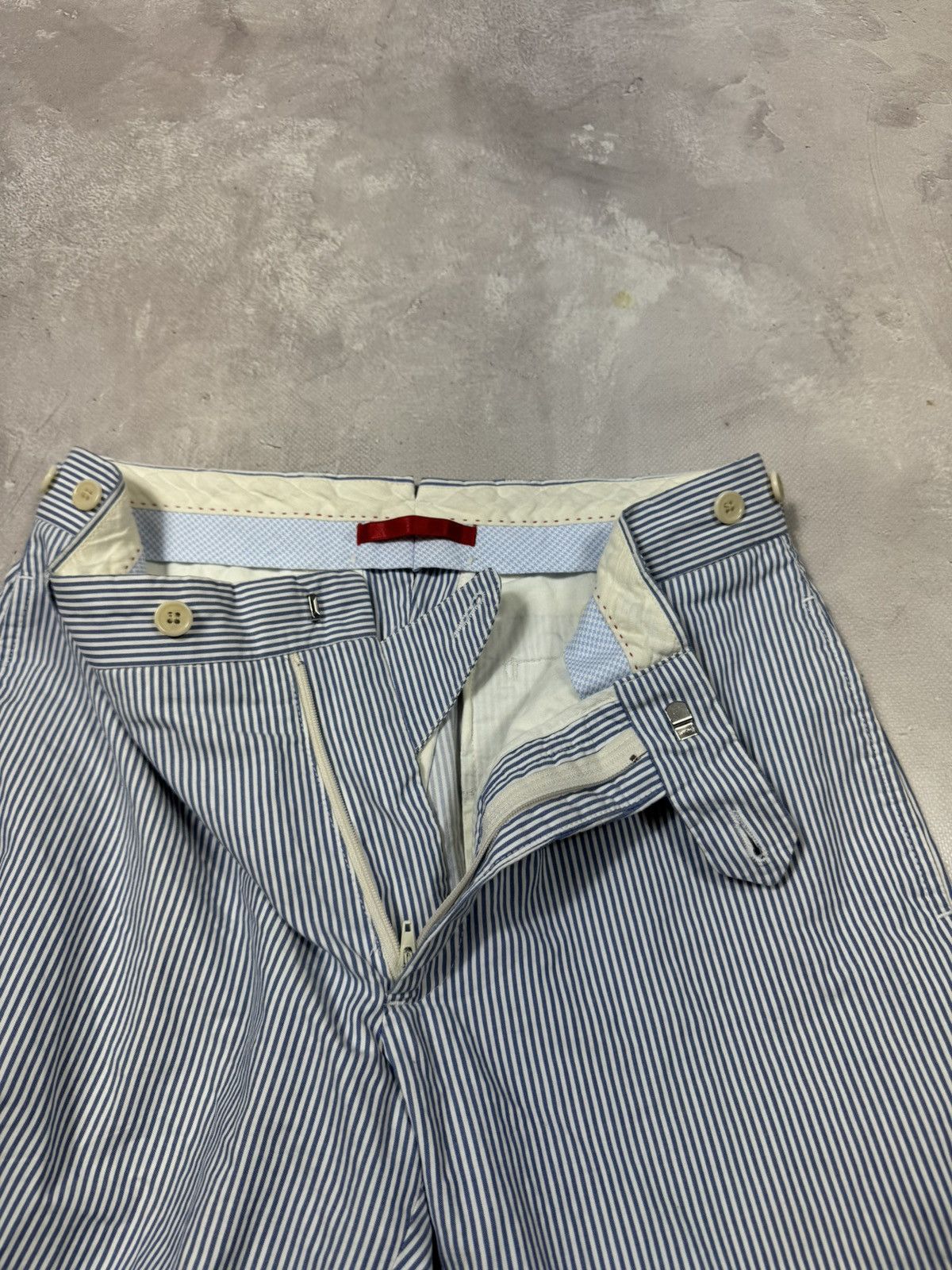 Hackett Vintage Hackett London Stripped Blue Chino Pants Size US 30 / EU 46 - 8 Thumbnail