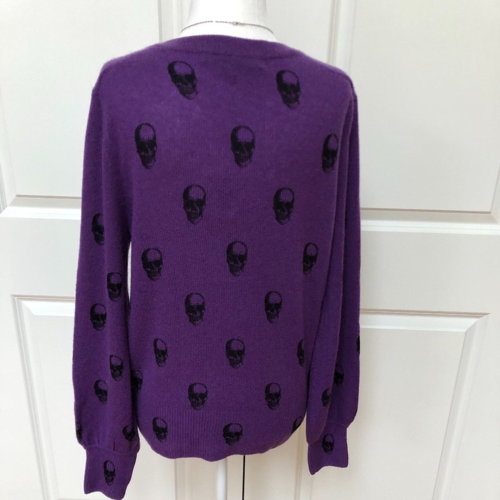 360Cashmere 360 Cashmere Skull Print Cashmere Sweater Size XS / US 0-2 / IT 36-38 - 3 Thumbnail