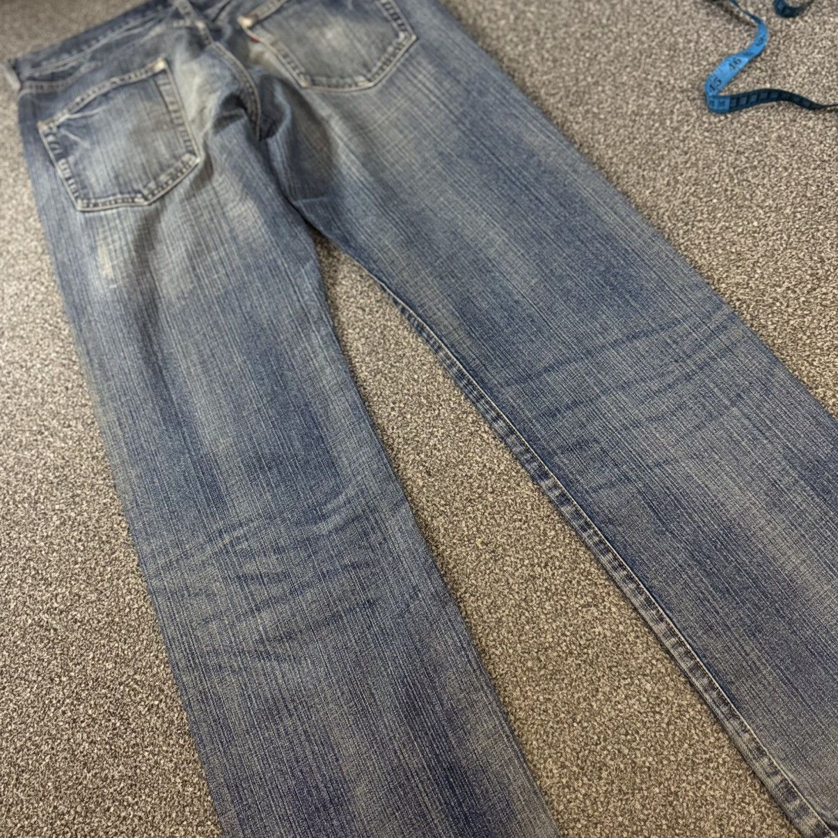 Japanese Brand Vintage Bobson Crackwash Distressed Faded Aging Denim Size US 31 - 10 Thumbnail