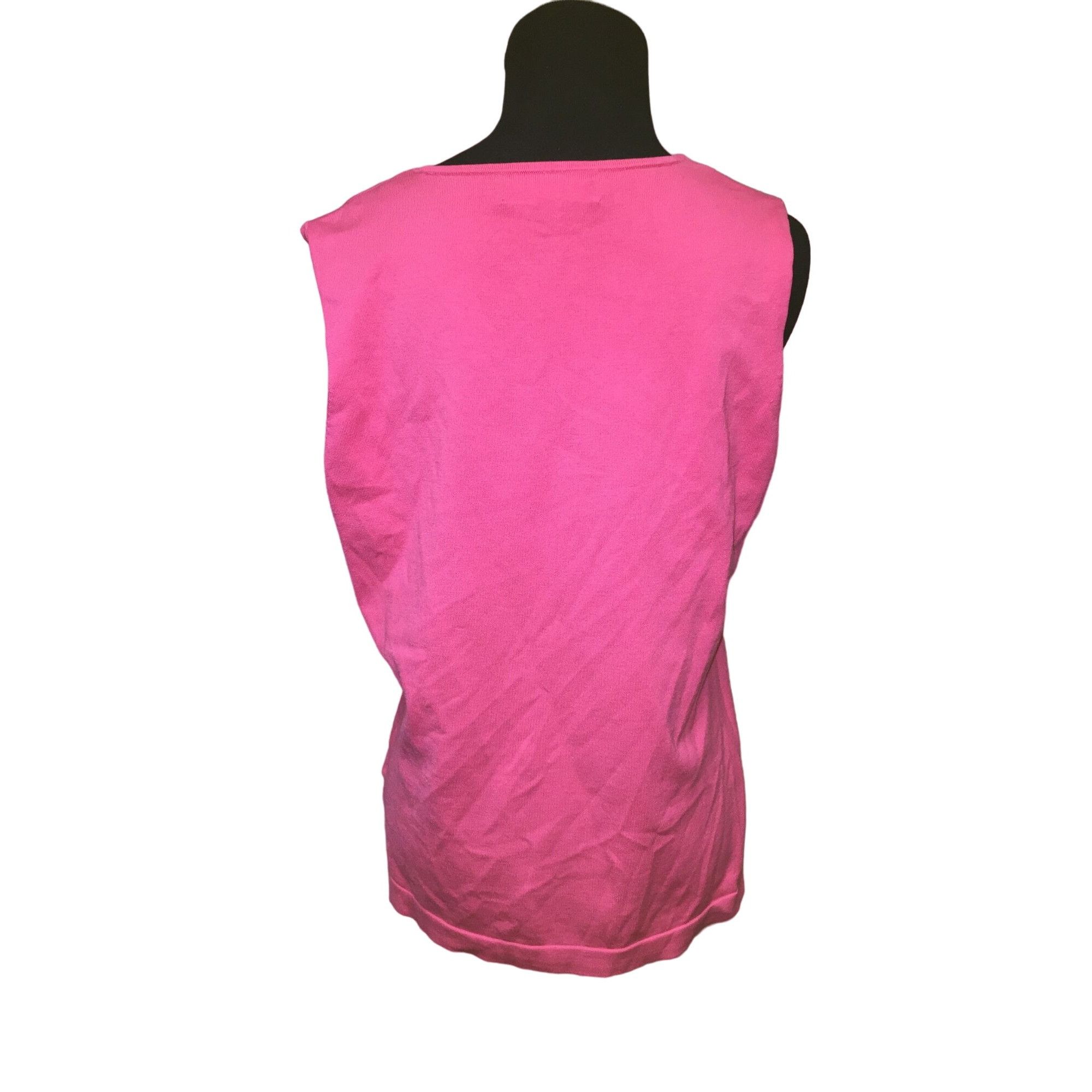 Other Womens Size Large Jones New York Collection Pink Tank Top/Lo Size L / US 10 / IT 46 - 8 Thumbnail