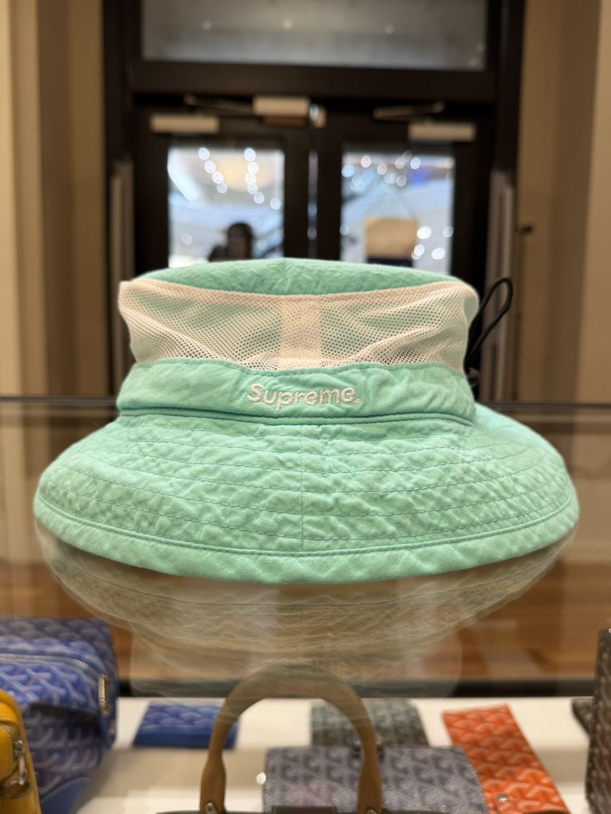 Supreme Supreme Mesh Crusher Bucket Hat - Blue Size ONE SIZE - 1 Thumbnail