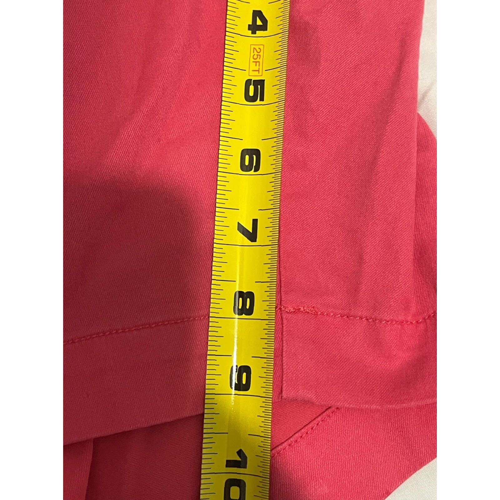 Vintage B Draddy Shorts Men 38 Salmon Pink Inseam 9" Flat Front Zip/Button Breathable Cotton Blend Chino Regular Country Theme Mens Size US 38 / EU 54 - 5 Thumbnail