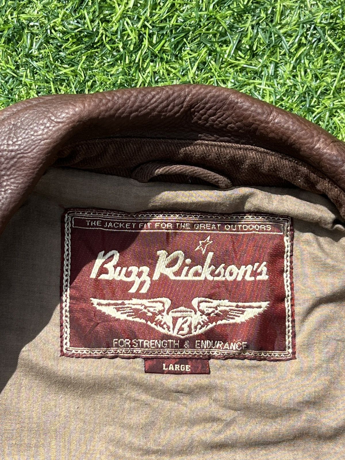 Buzz Rickson's 🦅 Buzz Rickson’s Leather-Collar Canvas Brown Work Jacket- L Size US L / EU 52-54 / 3 - 13 Thumbnail