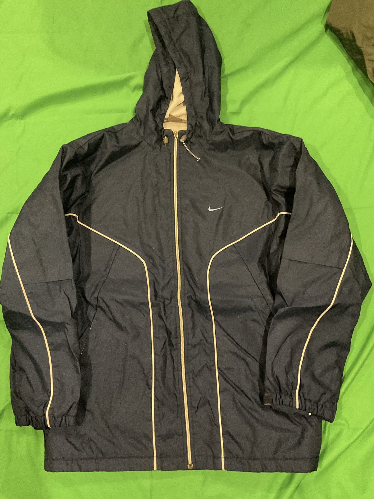 Nike × Vintage Vintage Nike navy windbreaker Size US XL / EU 56 / 4 - 1 Thumbnail