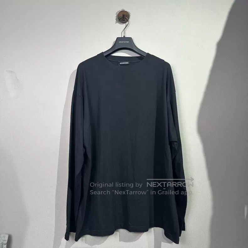 Balenciaga Balenciaga Shoulder Label Pure Black Long Sleeve Size US M / EU 48-50 / 2 - 1 Thumbnail