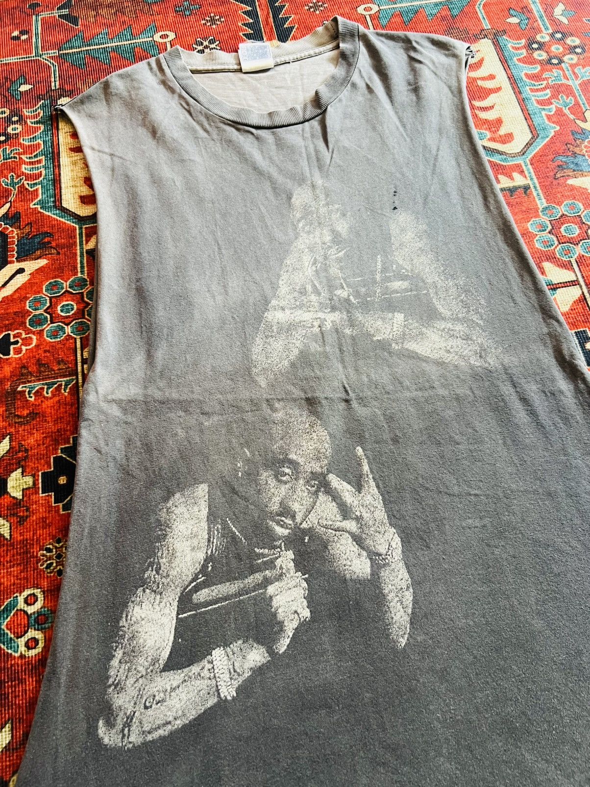 Vintage Vintage 2Pac All Eyez On Me Bootleg Rap Tee Size US L / EU 52-54 / 3 - 3 Thumbnail