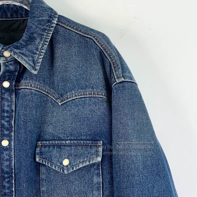 Prada Prada Blue washed old triangle standard cotton lapel singl Size US S / EU 44-46 / 1 - 3 Thumbnail