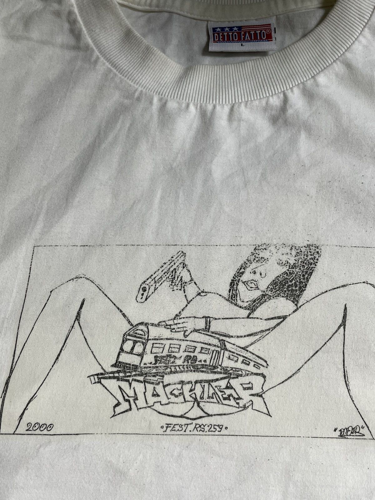 Vintage Vintage Machler 00’s Graffiti Art Germany T-Shirt RARE Size US L / EU 52-54 / 3 - 5 Thumbnail