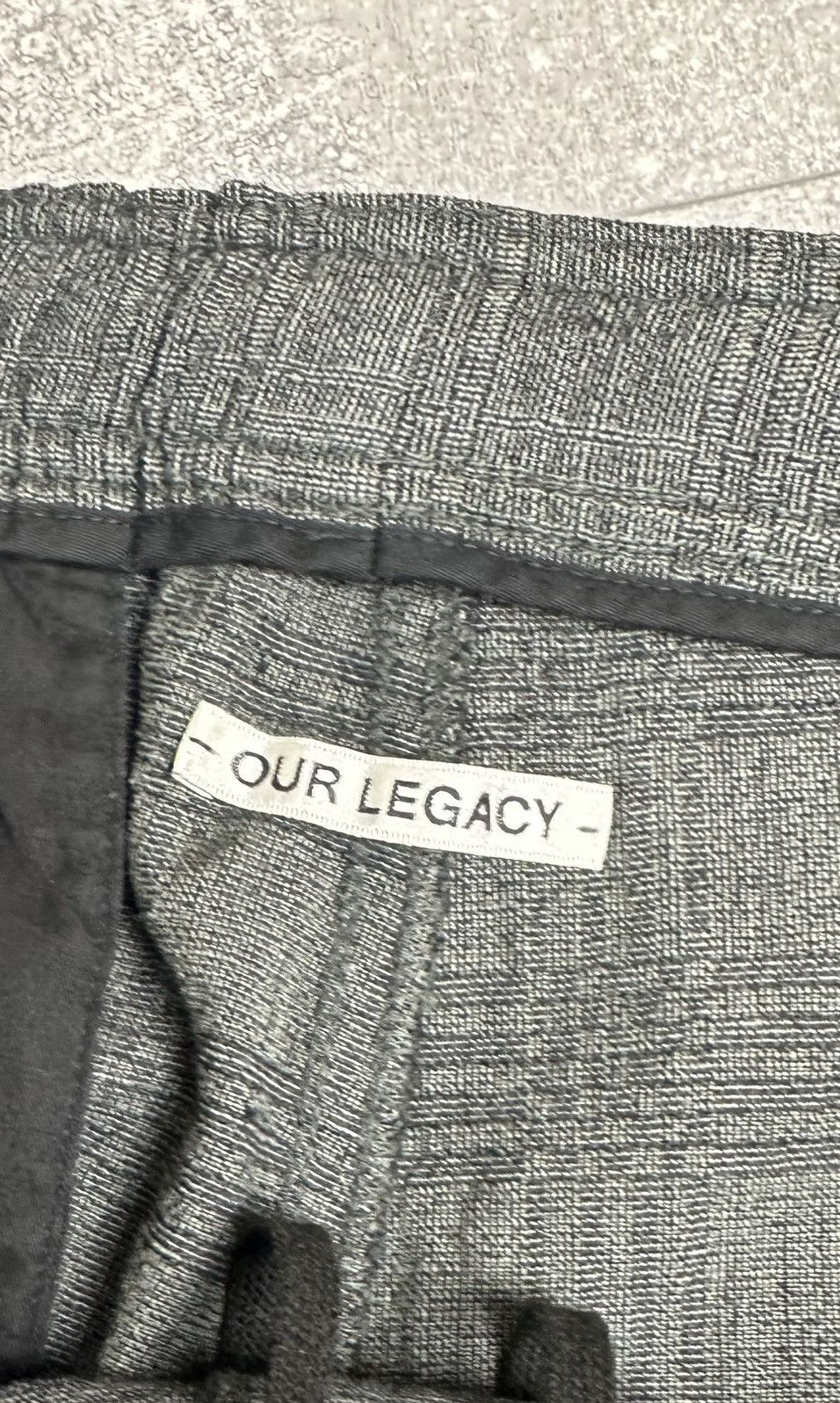 Our Legacy Our Legacy Drape Regular Trousers Gray Linen Wool Pants Size US 34 / EU 50 - 7 Thumbnail