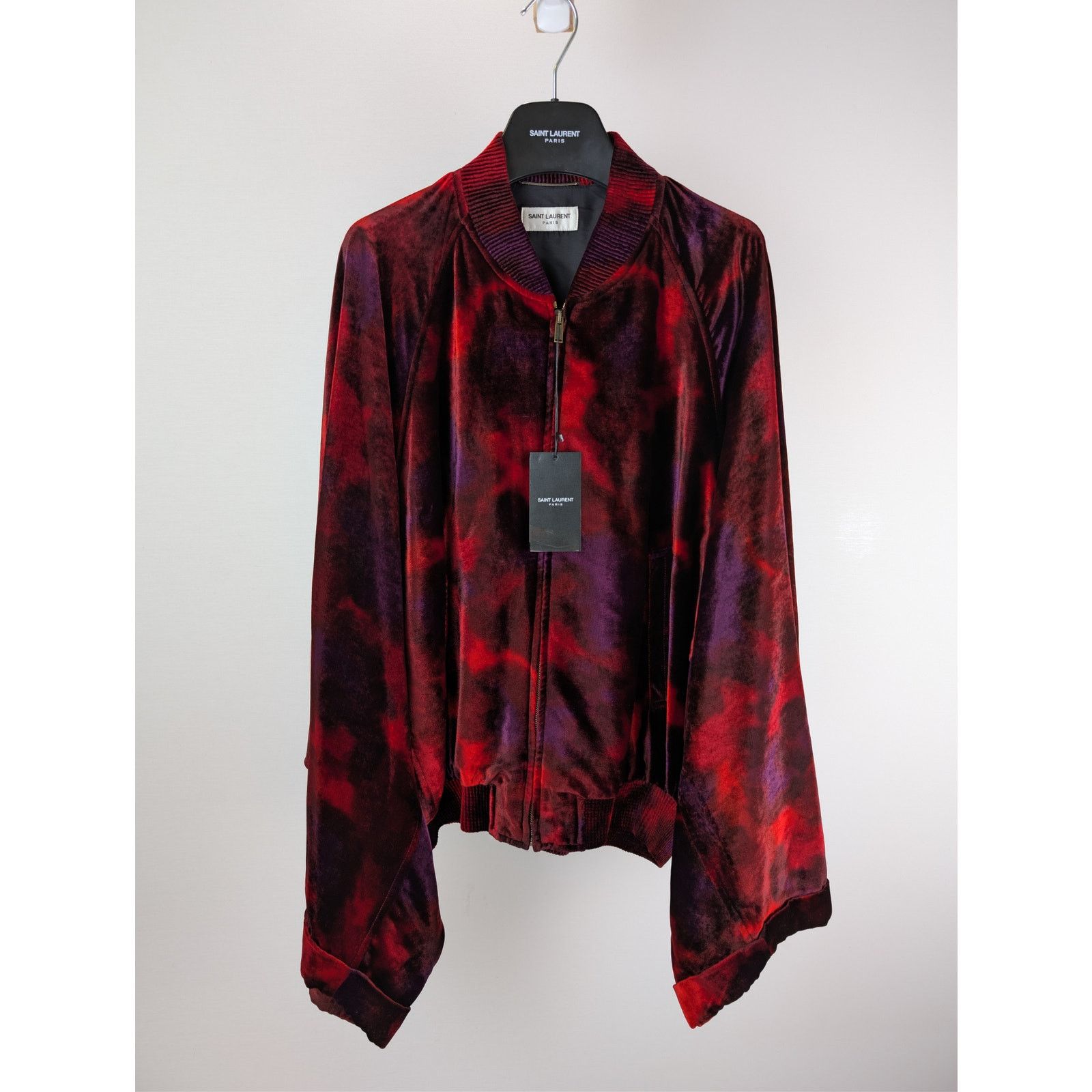 Saint Laurent Paris o1rshd1 Velours Liquide Ombre Jacket in Rouge Rose Size US L / EU 52-54 / 3 - 2 Thumbnail
