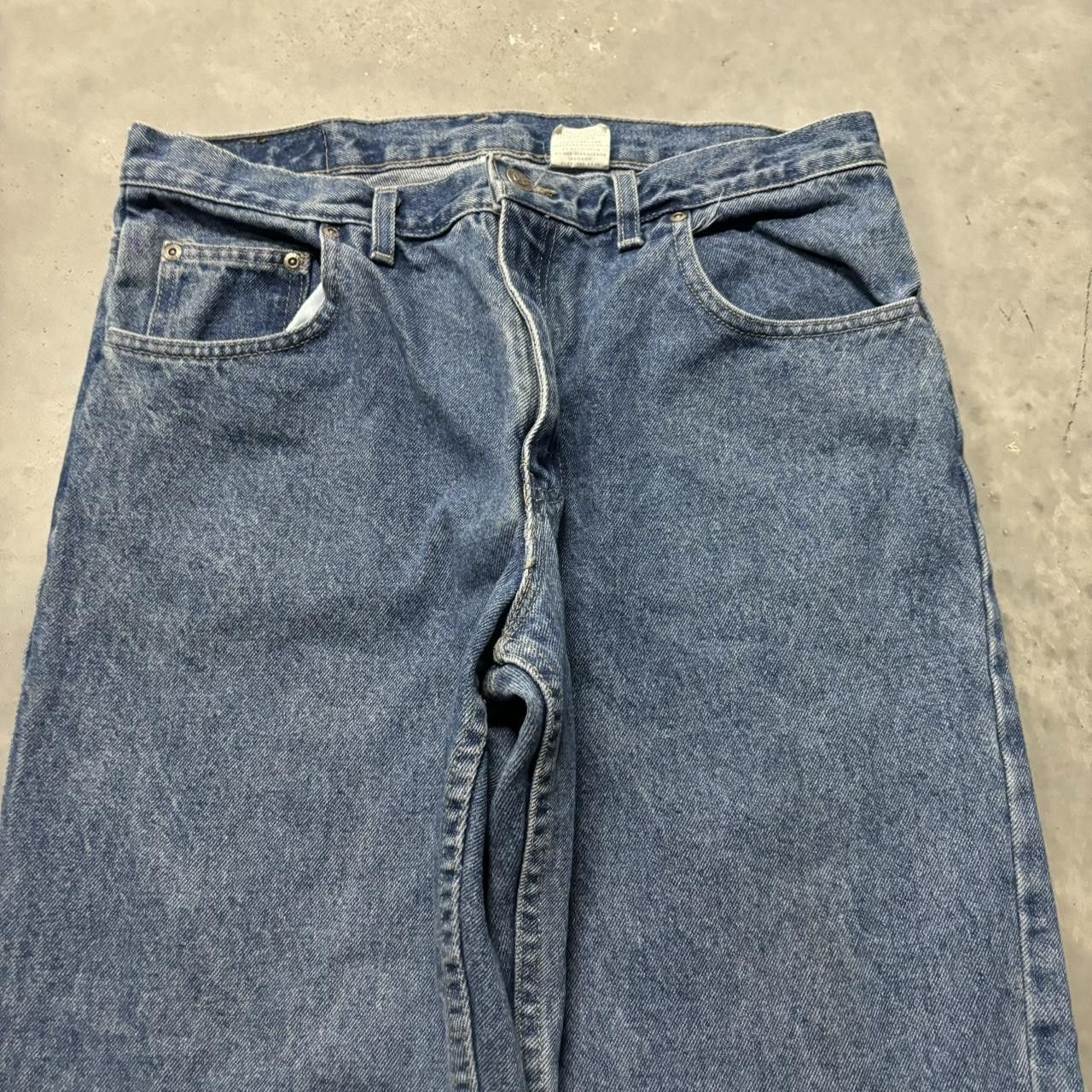 Japanese Brand × Vintage Crazy Vintage Y2K/2000s Grunge Medium Wash Denim Jeans! Size US 34 / EU 50 - 5 Thumbnail