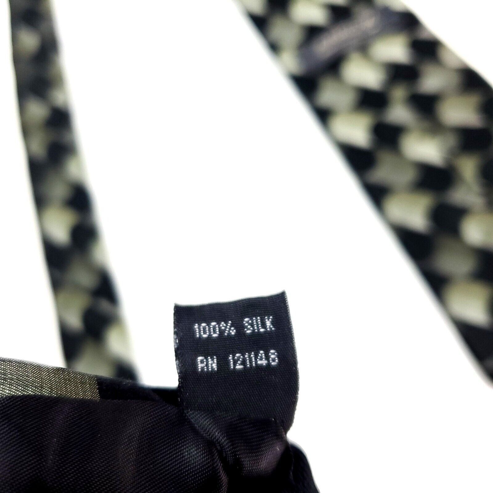 Arrow Arrow Silk Tie Black Green Woven Geometric Abstract Size ONE SIZE - 4 Thumbnail