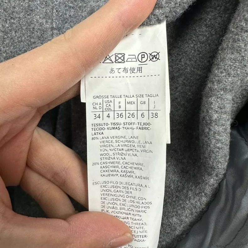 Max Mara Max Mara Studio grey wool coat Size S / US 4 / IT 40 - 4 Thumbnail
