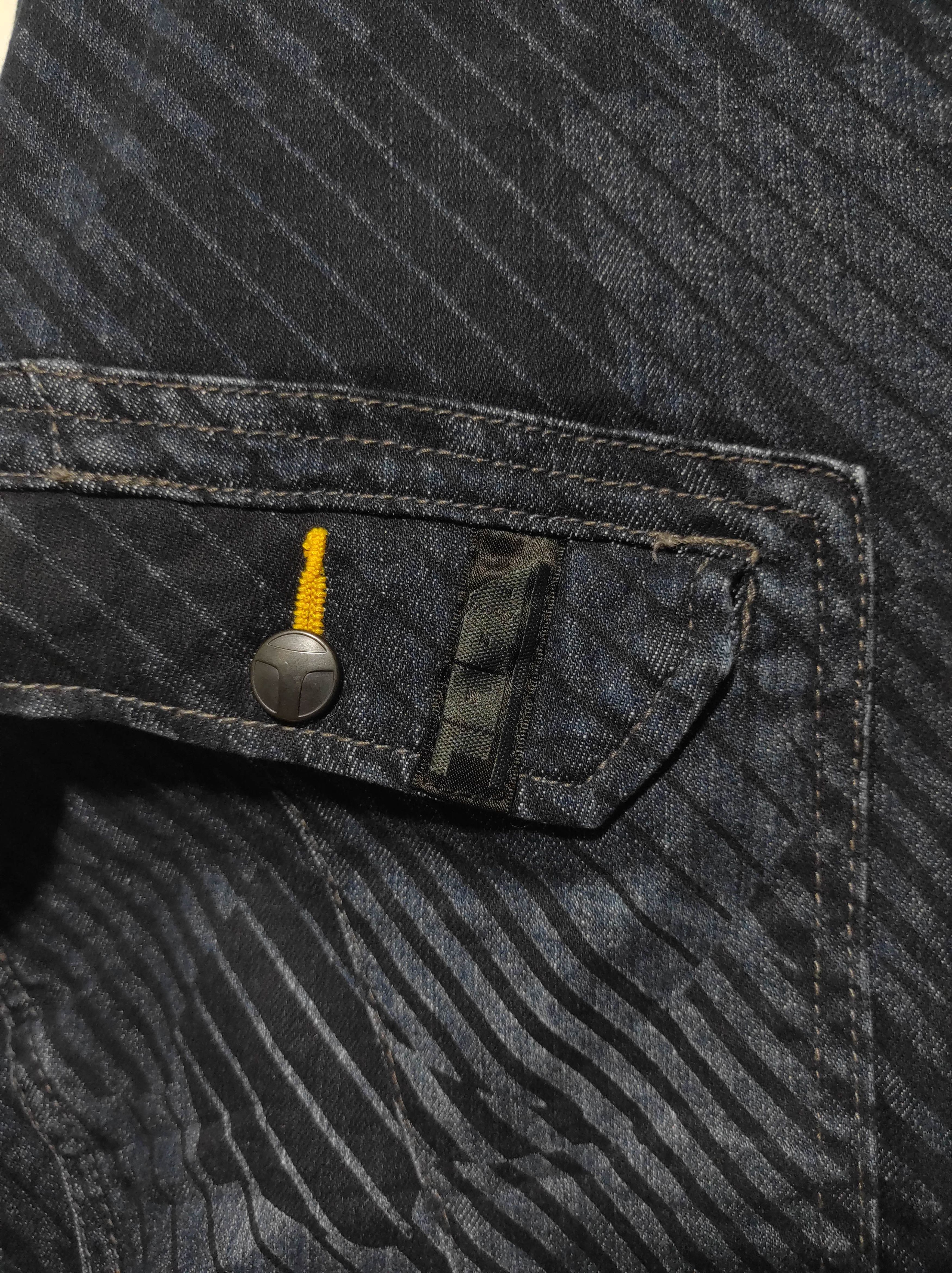 Japanese Brand Tora by Toraichi striped biker denim jacket Size US L / EU 52-54 / 3 - 6 Thumbnail