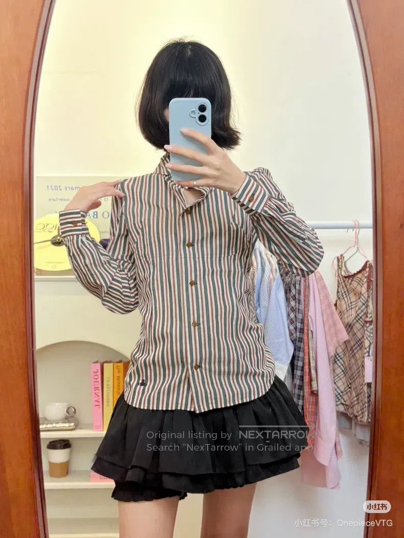 Vivienne Westwood Vivienne Westwood Asymmetrical Striped Shirt Size M / US 6-8 / IT 42-44 - 3 Thumbnail