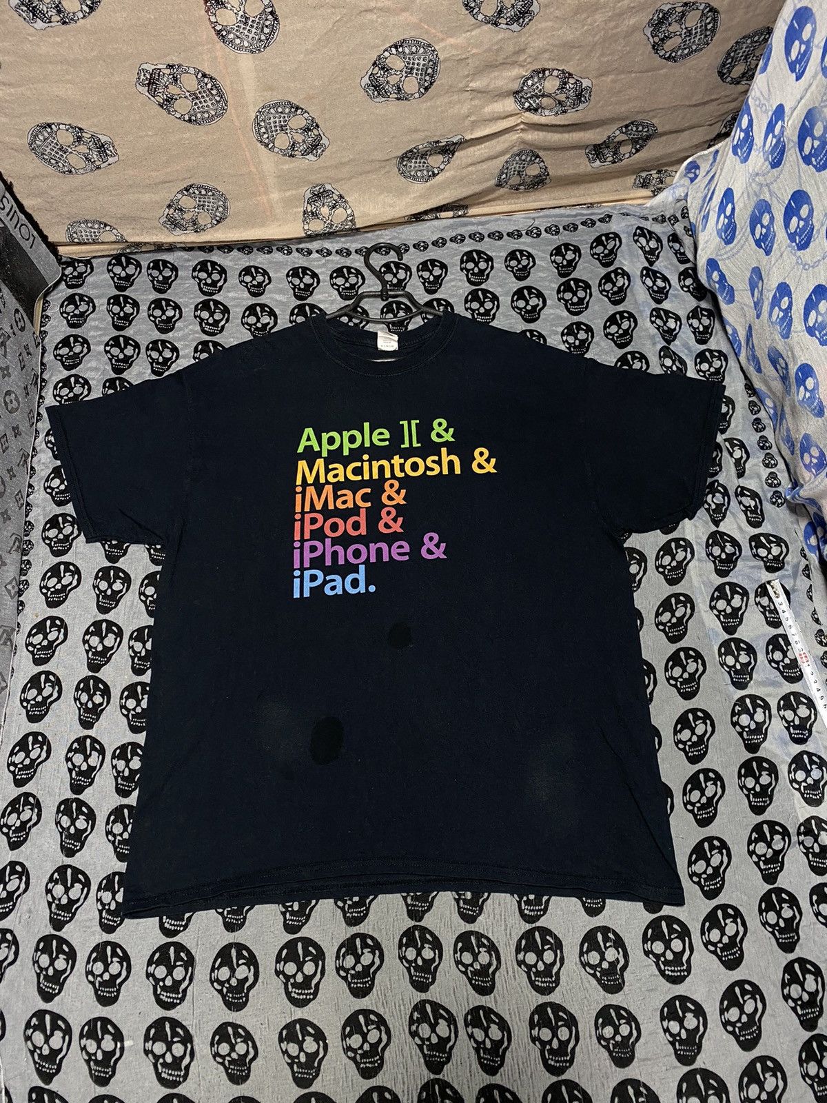 image of Apple x Avant Garde 90's Steve Jobs Next Computers Tee in Black, Men's (Size XL)