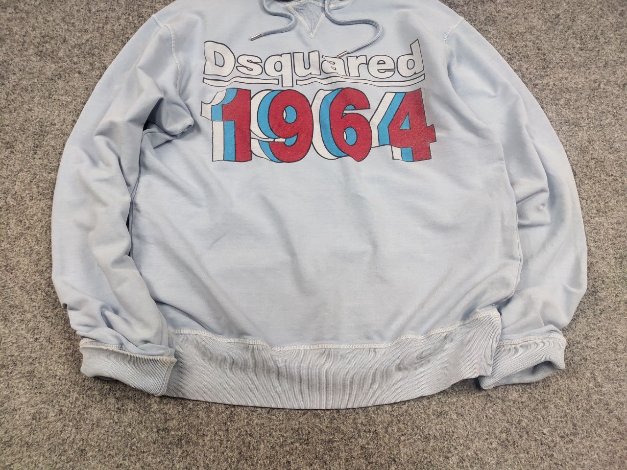Dsquared2 Vintage 90's Dsquared authentic Logo Light Blue hoodie Size US S / EU 44-46 / 1 - 5 Thumbnail