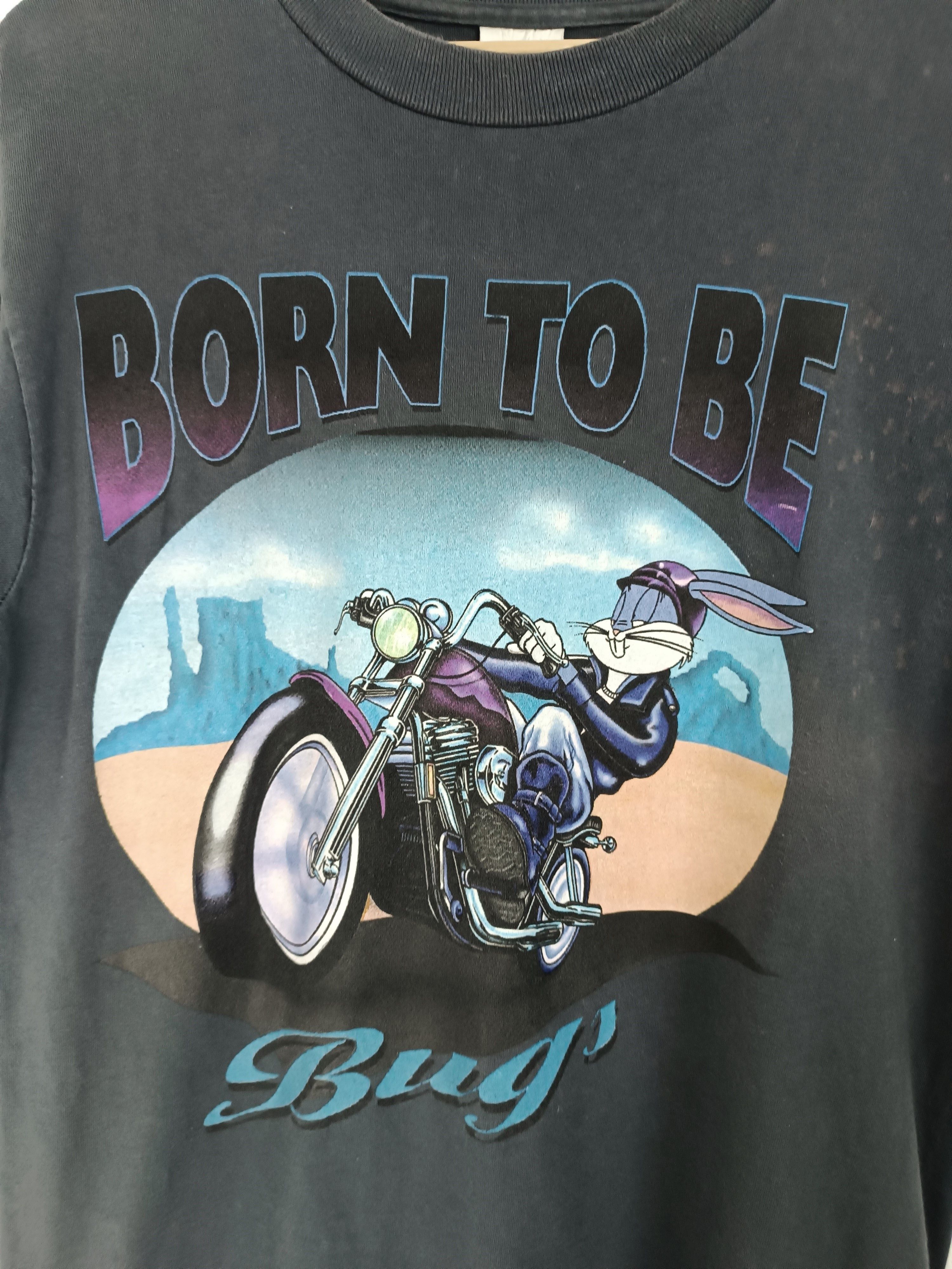 Disney VINTAGE 90'S BORN TO BE BUGS BUNNY X HARLEY DAVIDSON RARE Ts Size US M / EU 48-50 / 2 - 9 Thumbnail