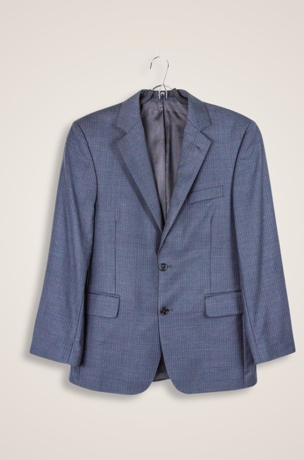 Ermenegildo Zegna Zegna Traveller Wool Silk Blazer Dark Grey Pinstripe 40S Size 40S - 1 Thumbnail