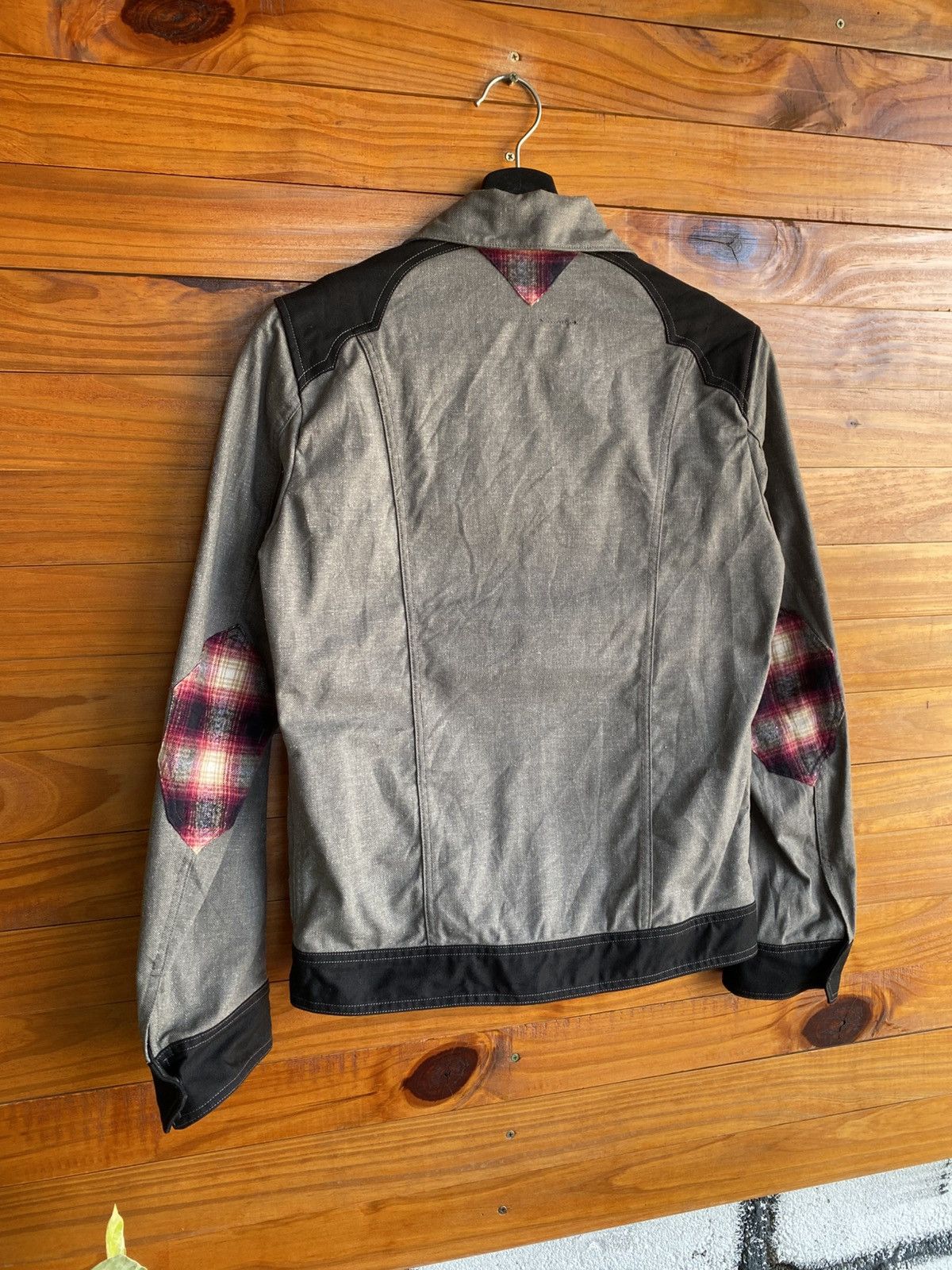 Japanese Brand NO CROSSING Japan Made Workwear Jacket – Grey & Black Zip Size US S / EU 44-46 / 1 - 11 Thumbnail