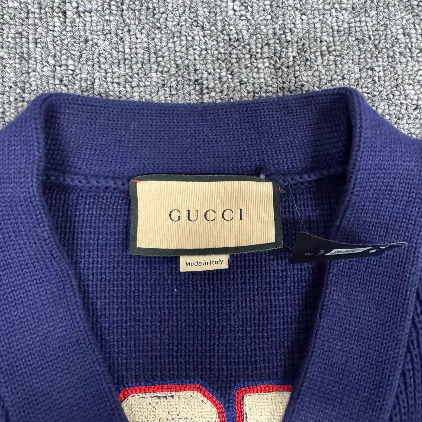Gucci Gucci SS24 striped colorblocked V knit cardy M 99new Size US M / EU 48-50 / 2 - 5 Thumbnail