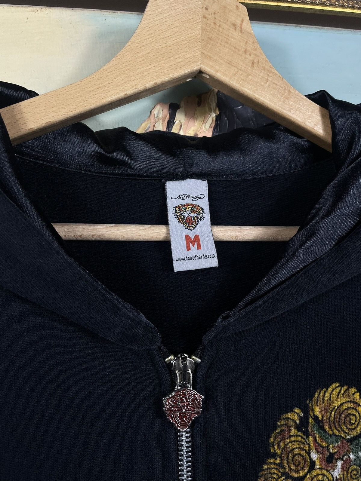 Christian Audigier × Ed Hardy × Vintage Ed Hardy Retro 00s Hoodie With Patches Affliction Grunge Size M / US 6-8 / IT 42-44 - 6 Thumbnail