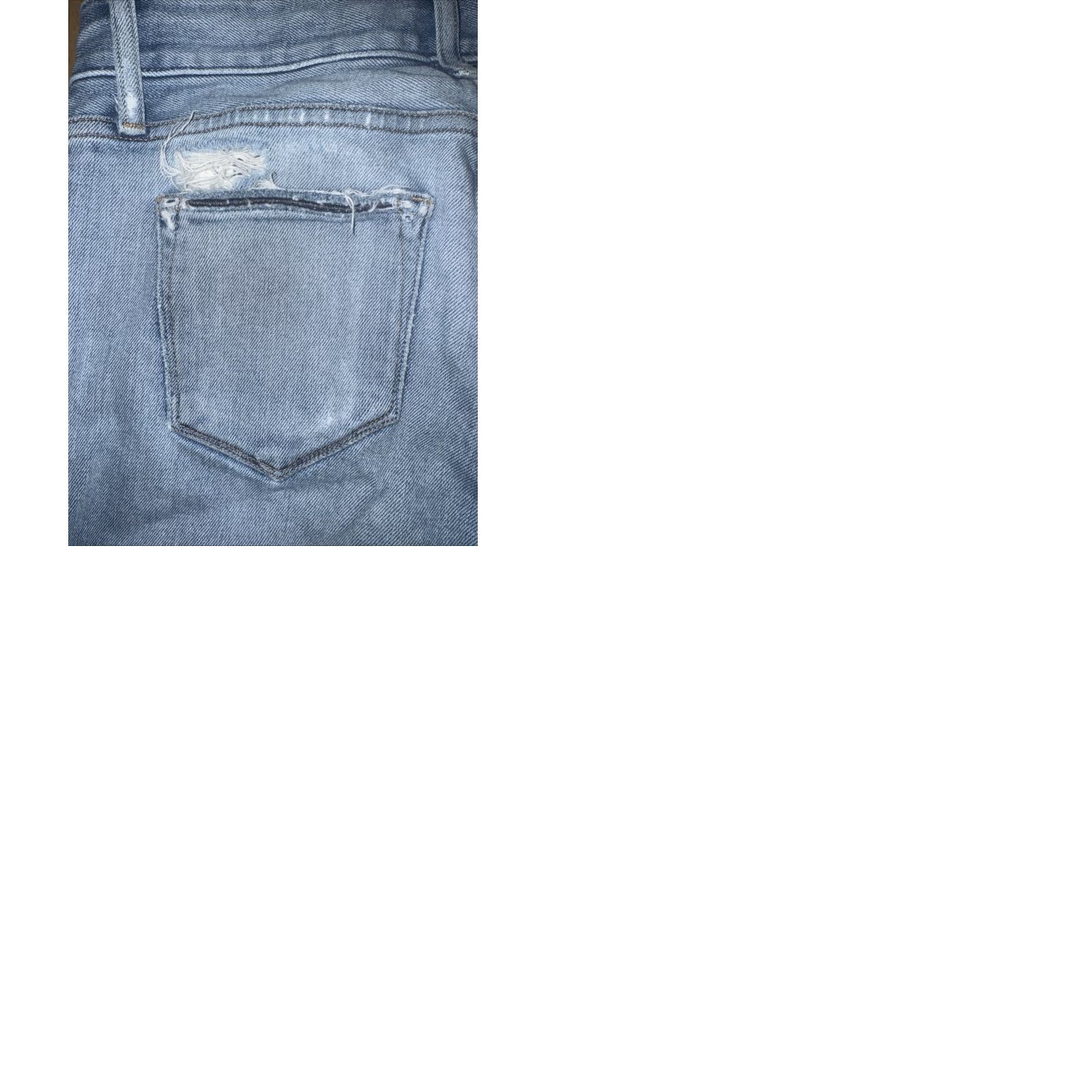 Buck Mason Buck Mason PO 3015 Button Fly Stone Washed Ripped Jeans 28x26 Beige Skinny Mens Regular 28 Inseam 26 Jeans Box Stone Washed Buck Mason Shirt? Size US 28 / EU 44 - 9 Thumbnail