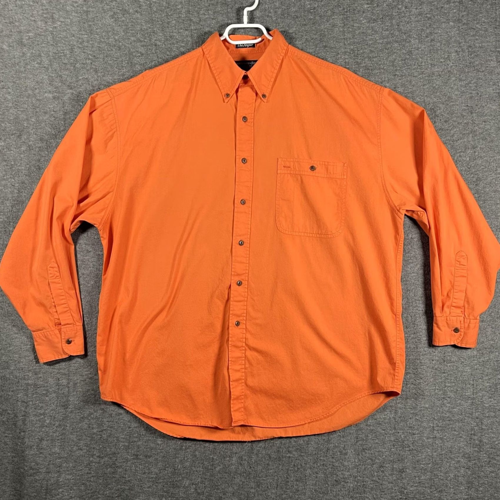 Abercrombie & Fitch Abercrombie & Fitch The Angler Shirt Mens L Orange Button-Up Casual Outdoor Fishing Size US L / EU 52-54 / 3 - 2 Thumbnail
