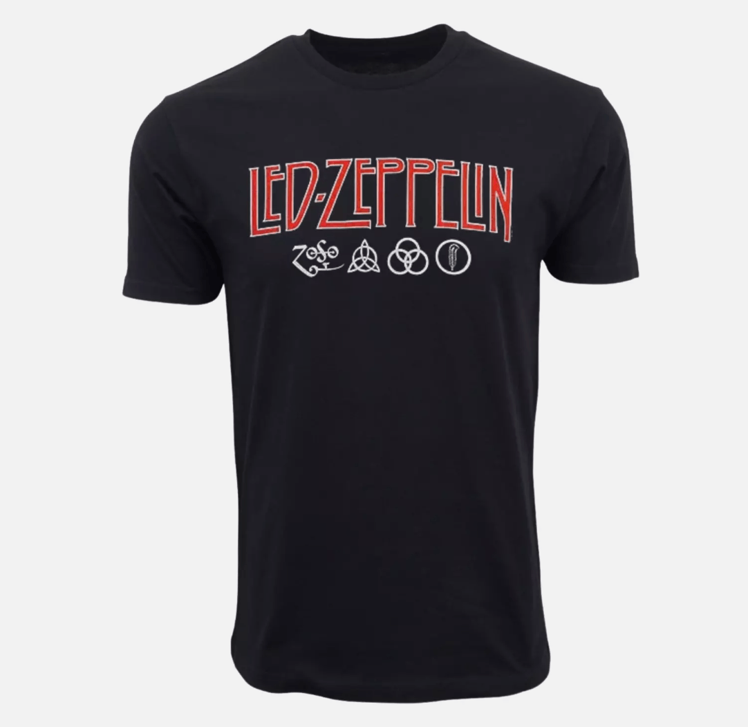 Band Tees LED ZEPPELIN ZOSO LOGO T SHIRT Tee Size US XL / EU 56 / 4 - 1 Thumbnail