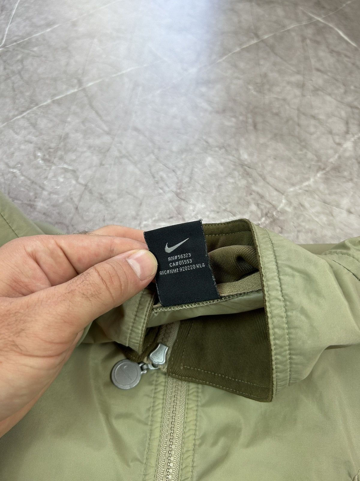 Nike × Vintage 90s Nike Swoosh Vintage Y2K Oversized Nylon Retro Jacket Size US L / EU 52-54 / 3 - 6 Thumbnail