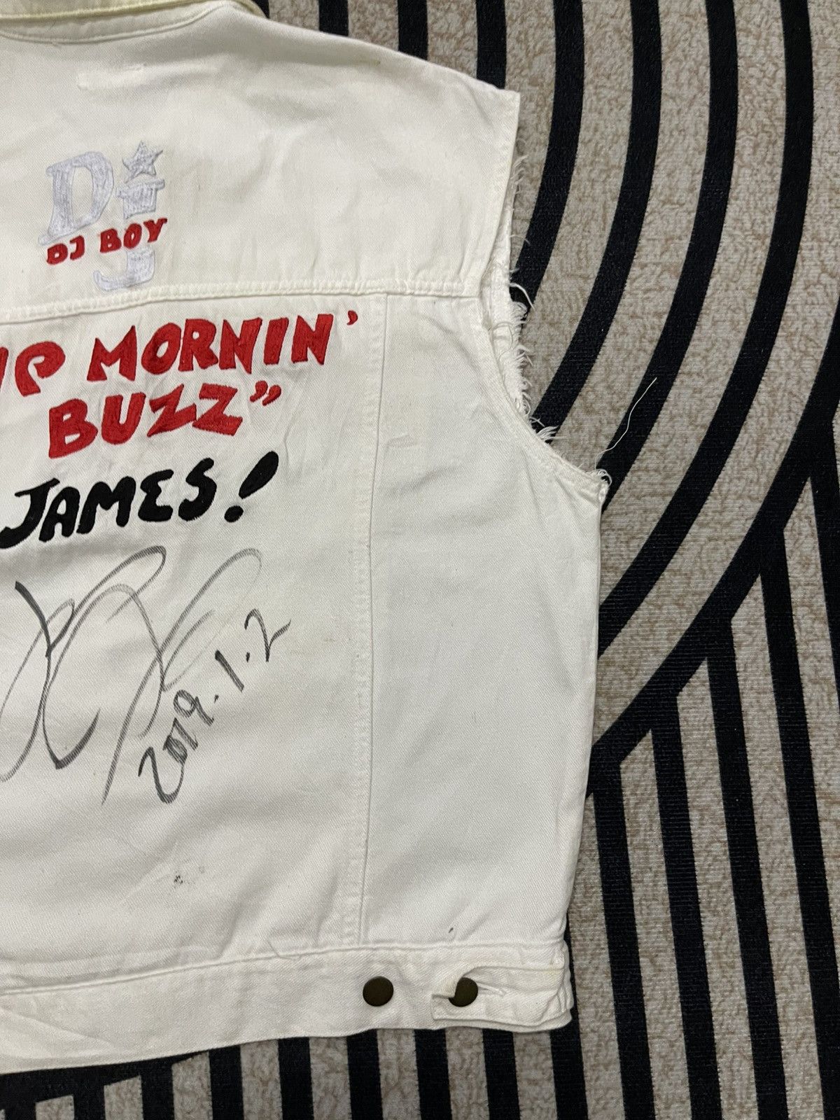 Sony × Vintage 90s SONY MUSIC JAPAN NOT FOR SALE DENIM VEST EMBROIDERED Size US S / EU 44-46 / 1 - 12 Thumbnail
