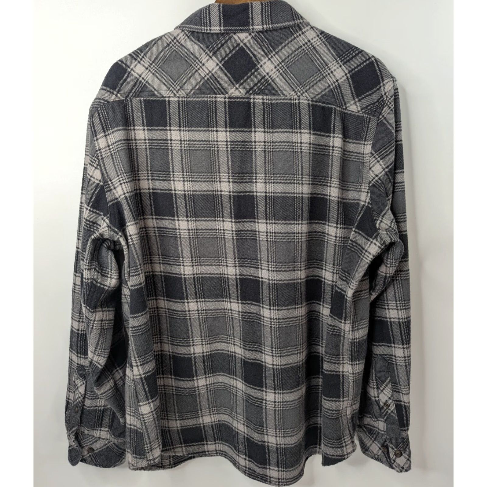 Dickies Dickies Shirt Men XL Long Sleeve Flannel Black Gray Plaid Button-Up Casual Workwear Size US XL / EU 56 / 4 - 4 Thumbnail