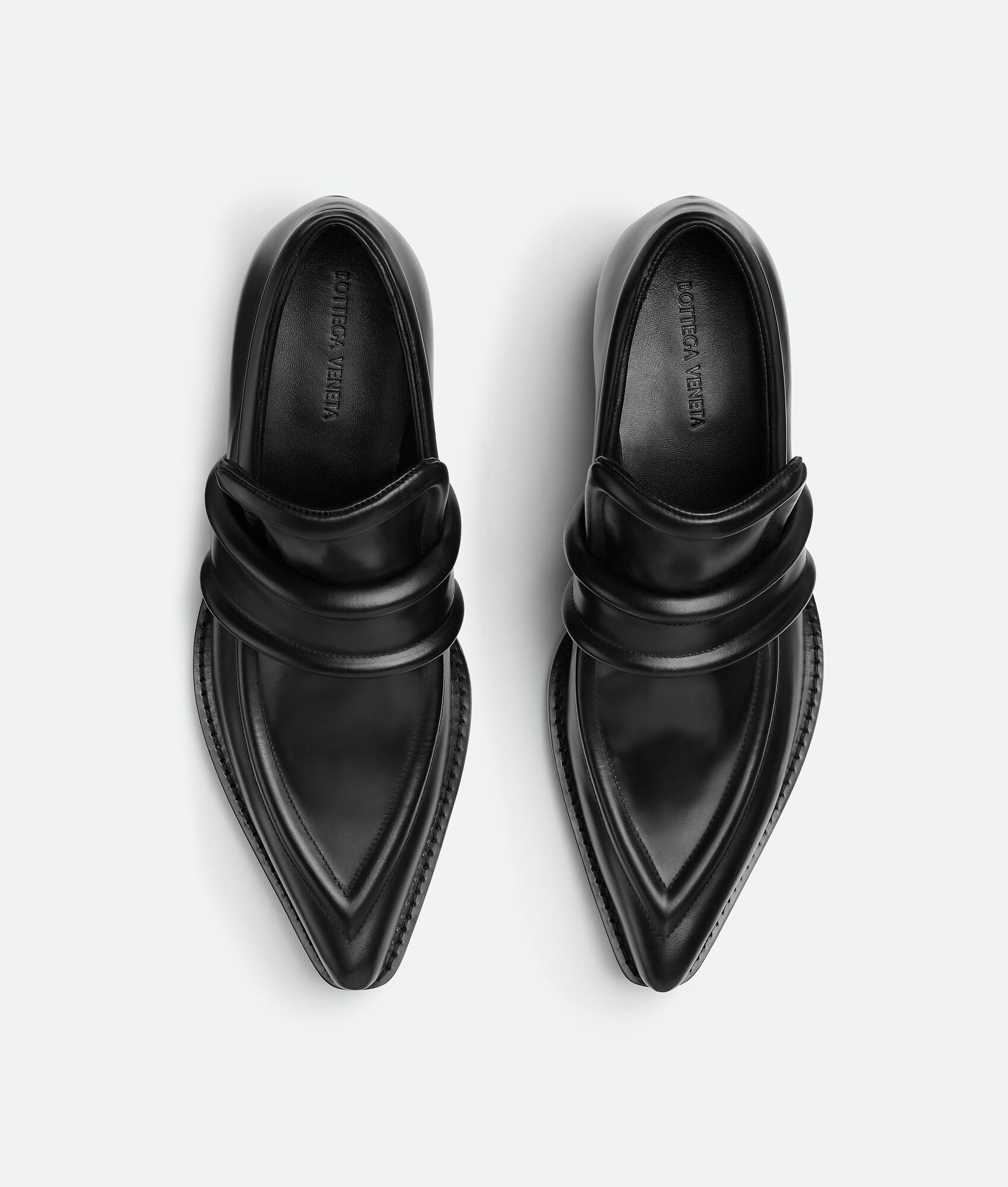 Bottega Veneta o1n1vont0325 Spada Loafers in Black Size US 7 / IT 37 - 4 Thumbnail